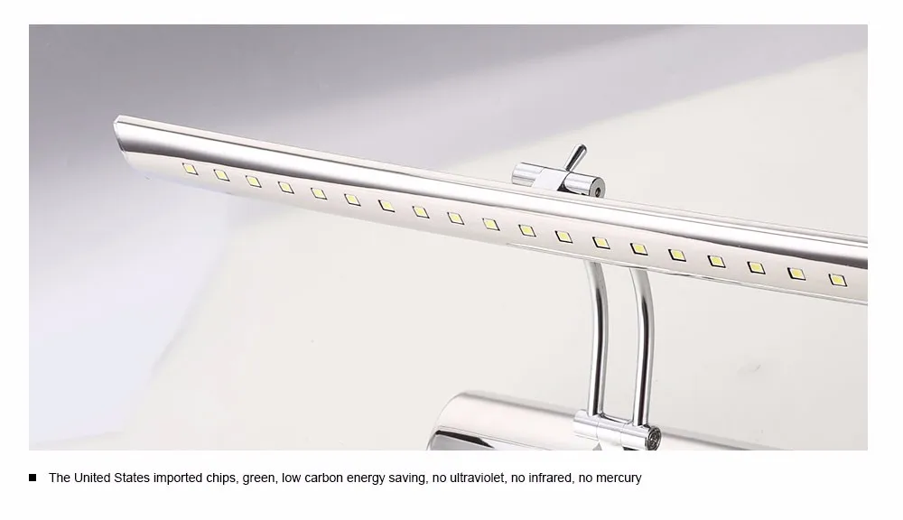 art deco wall lights LUCKYLED Wall Lamp Bathroom Led Mirror Light 7W 40cm 9W 55cm AC 220V 240V 110V Wall sconces Light With Switch Indoor Lighting plug in wall lamp