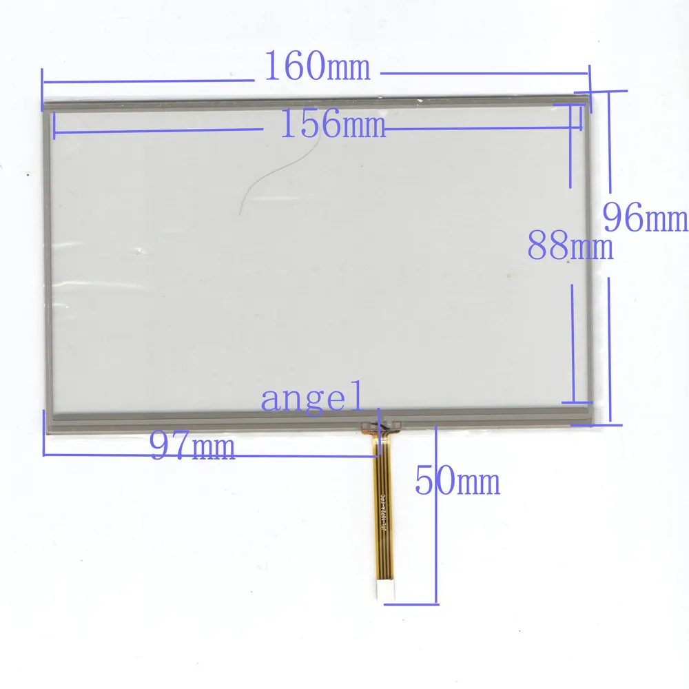 

7-inch four-wire resistive touch screen handwriting external screen 160 * 95GPS navigation Car DVD touch