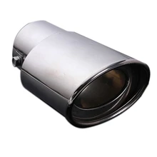 Хромированная задняя выхлопная труба из нержавеющей стали, наконечник глушителя 62 мм