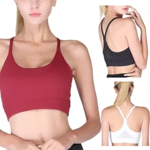 Топ дышащий фитнес-йога спорт нижнее белье для быстросохнущего ударопрочного без стального кольца, спортивный бюстгальтер