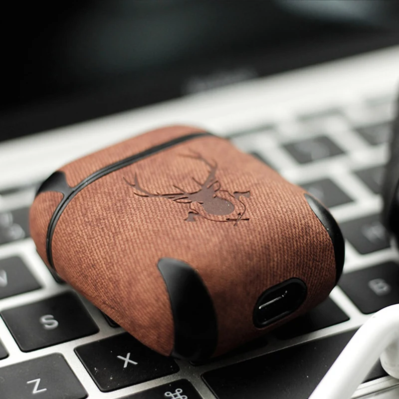 Роскошный кожаный чехол для наушников с Bluetooth для Apple, аксессуары для airpods, защитный чехол, чехол для зарядки, сумки, Раздельный дизайн, подарки