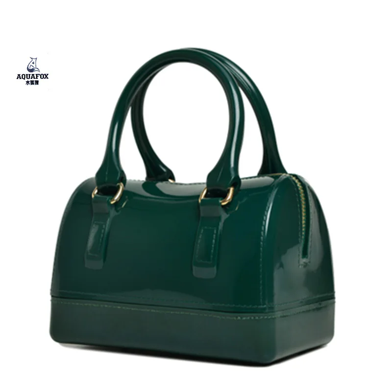 새로운 패션 실리카 겔 여성 미니 젤리 가방 여성 베개 소녀 캐주얼 클러치 실리콘 핸드백 캔디 컬러 어깨 크로스 바디 가방