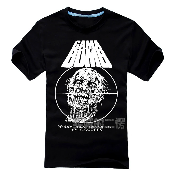 5 видов конструкций Harajuku гама бомба в роковом стиле рубашка 3D ММА череп фитнес тяжелый рок хэви-метал, Панк хлопок скейтборд
