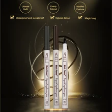 Music Flower 3 цвета 3 головы водостойкая вилка кончик бровей Татуировка ручка матовая карандаш для бровей Макияж кисти ручка для микроблейдинга KDCW1