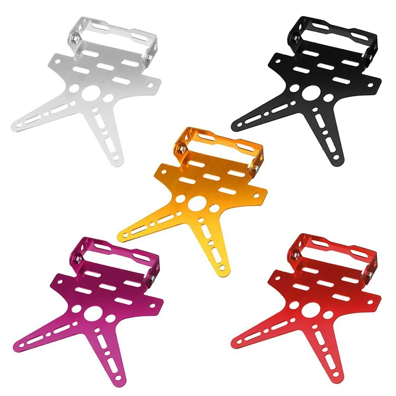 

Aluminum Alloy Universal Motorcycle License Plate Holder Mount Bracket Adjusted Registration Number Plate Cover