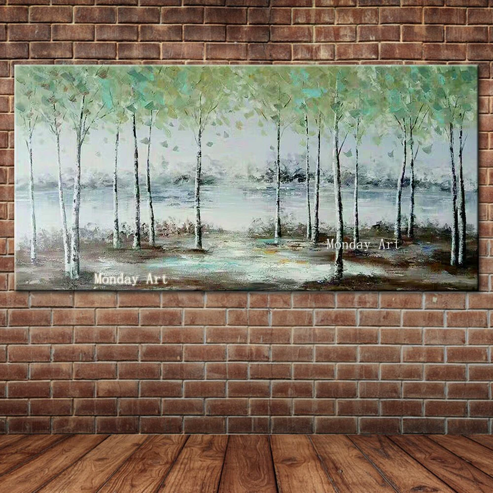 Hand-Painted-Green-Forest-Oil-Painting-Trees-Wall-Picture-Large-Canvas-Art-Living-Room-Bedroom-Decoration (1)