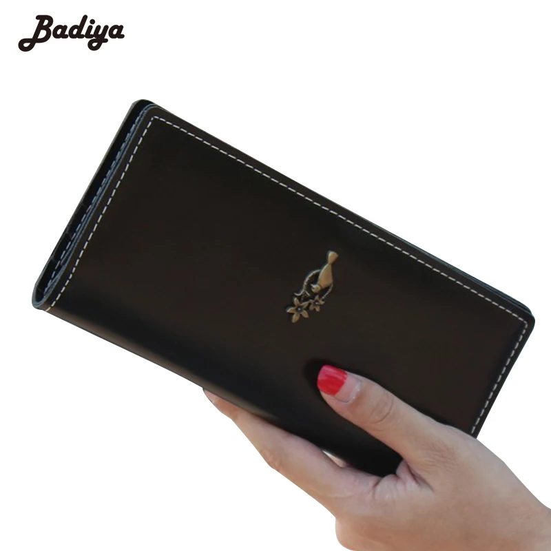 

New Design Vintage PU Leather Womens Purse High Quality Wallet For Women Ultra Thin Solid Metal Bird Ladies Wallet