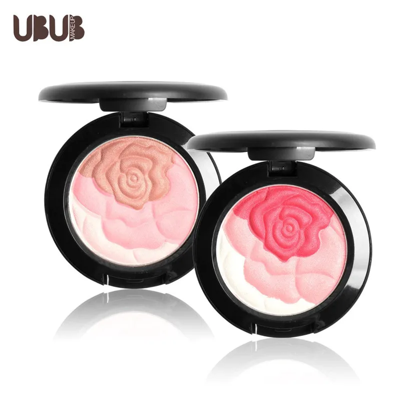 

UBUB Eye Shadow Blush Palette Face Makeup Baked Cheek Color Blusher maquillaje Professional Beauty Makeup Tools blush maquiagem