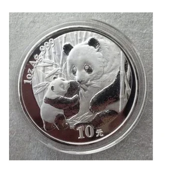 

2005 Year Panda Silver Plated Coin 1 oz 10 Yuan Silver Plated with box and certificate gift present