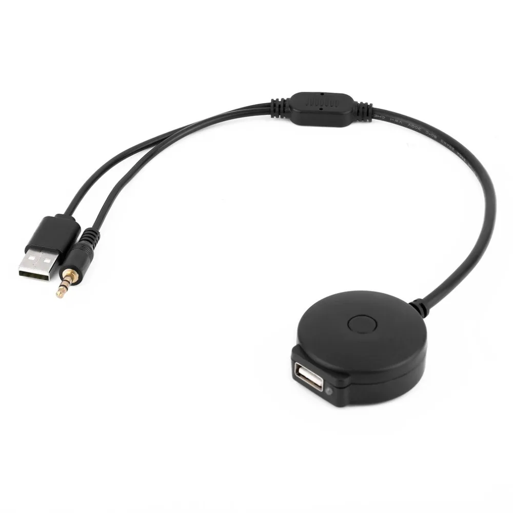 New 3.5mm AUX USB Bluetooth Music Adapter 4.0 Audio Cable & USB Cable