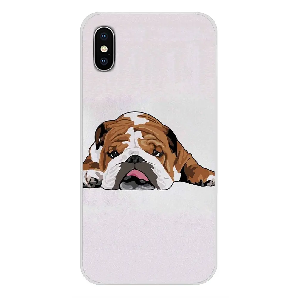 Мягкие чехлы из ТПУ для Apple IPhone X XR XS MAX 4 4s 5 5S 5C SE 6 6 S 7 8 Plus ipod touch 5 6 Dog Polynesian английский Бульдог мода - Цвет: images 11