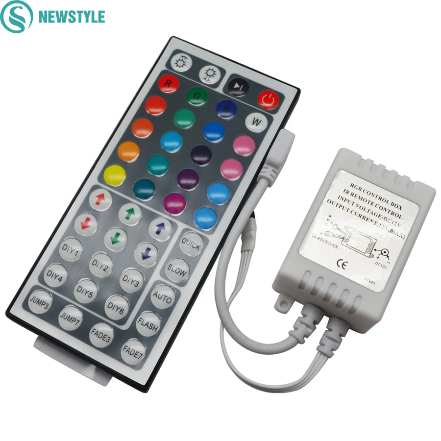

44 Keys Remote Led Controller IR RGB Controller LED Lights Controller IR Remote Dimmer For RGB SMD 3528 5050 LED Strip