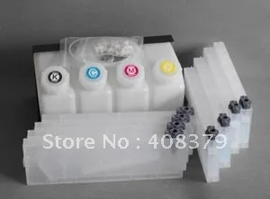 Empty bulk ink system with permanent chip for Mimaki JV33 SS21 printer ( 4tanks+8 cartridges+ 8 permanent chip)