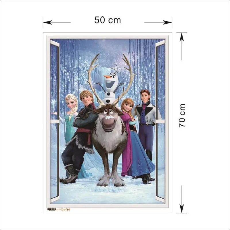 Disney Olaf Sven Kristoff Hans Prinz Anna Elsa Prinzessin Wand Aufkleber Wohnkultur Gefrorene Wandbild Kunst Kinderzimmer Zubehor Decals Wall Stickers Aliexpress