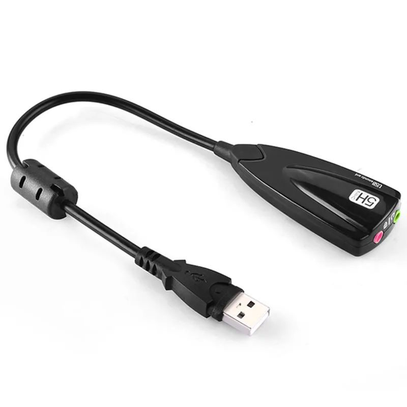 Горячая сделка ноутбук Внешний USB 2,0 Виртуальная 7,1 канал объемного звучания карты w/12 CH эквалайзер, USB до 3,5 мм стерео аудио микрофон