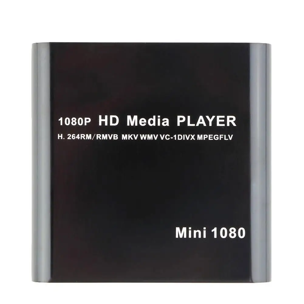 HDMI медиа плеер 1080 P Full HD tv видео мультимедийный проигрыватель с поддержкой MKV/RM-SD/USB/SDHC/MMC HDD-HDMI с пультом дистанционного управления