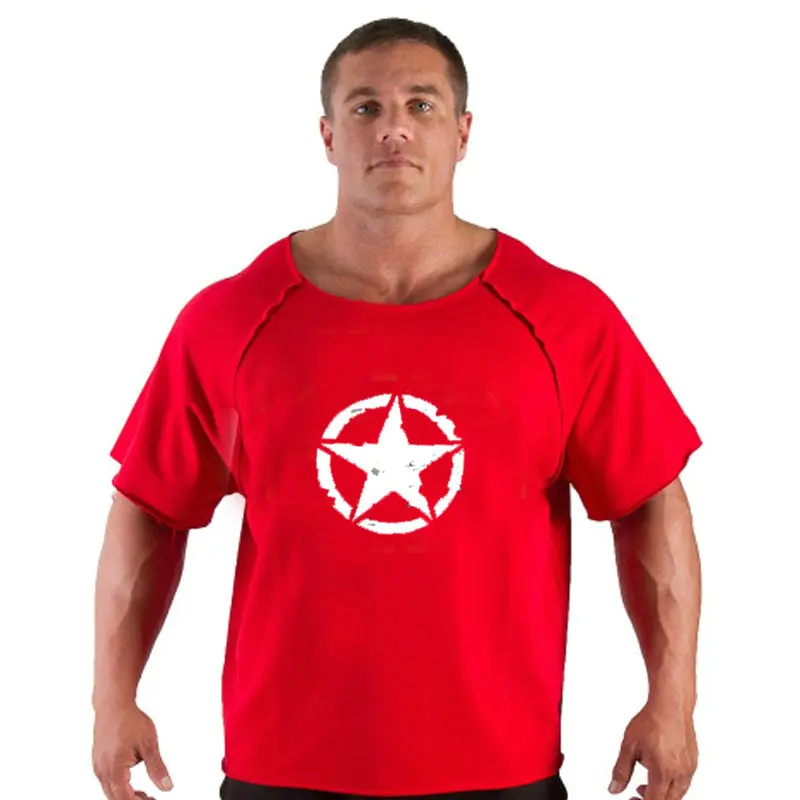 Мужская футболка для фитнеса Летняя мужская футболка с принтом Одежда для бодибилдинга брендовая майка размера плюс футболка