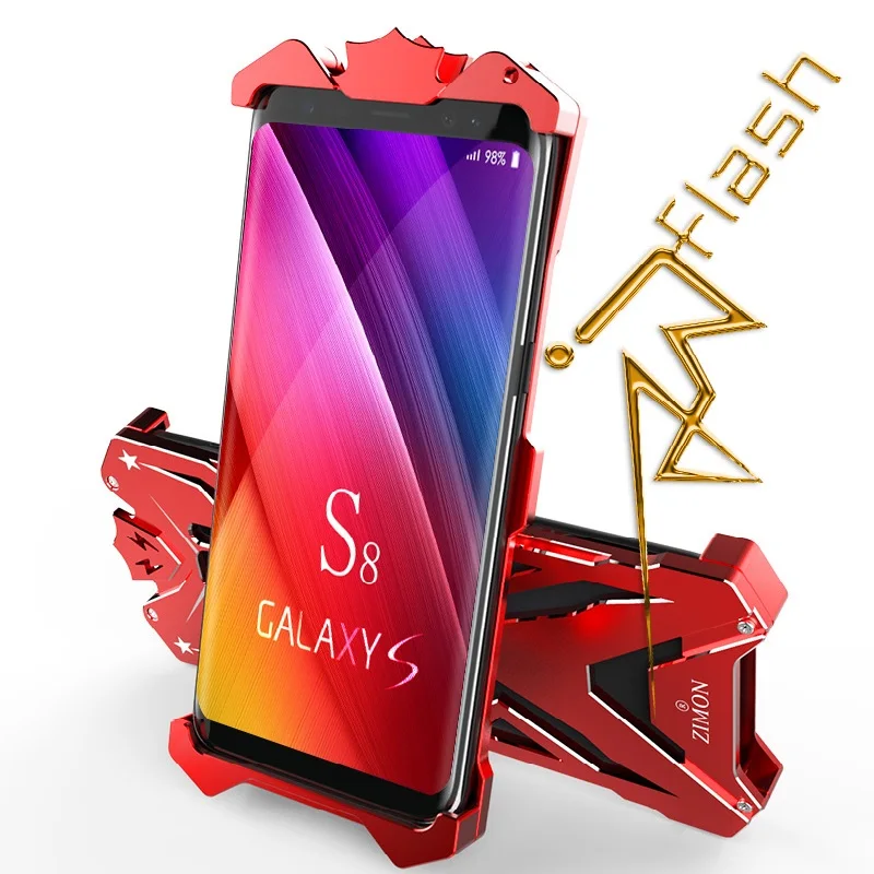 Zimon Тор IRONMAN Броня Алюминий металлический чехол для телефона для samsung S8 плюс рама противоударный чехол для samsung Galaxy S8