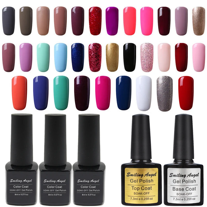 

Smiling Angel Nail Gel Polish Easy Soak Off Long Lasting Varnish 236 UV/LED Gel Polish Colors For Choose Gel Nail Polish 02