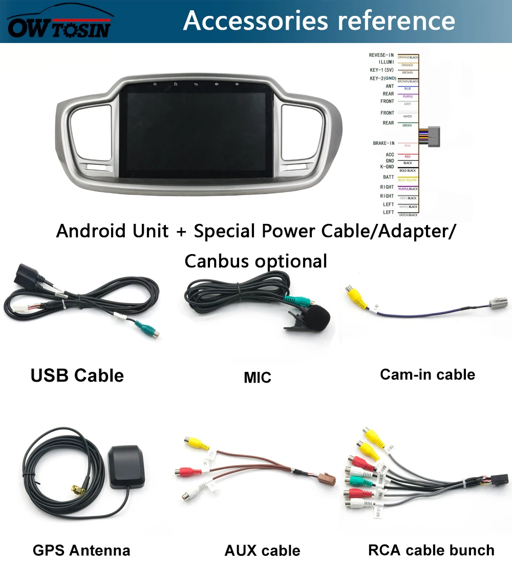 Excellent 10.1" IPS Octa Core 4G RAM+64G ROM Android 9.0 Car DVD Radio GPS For KIA sorento 2015 2016 DSP CarPlay Parrot BT Stereo Adas 14