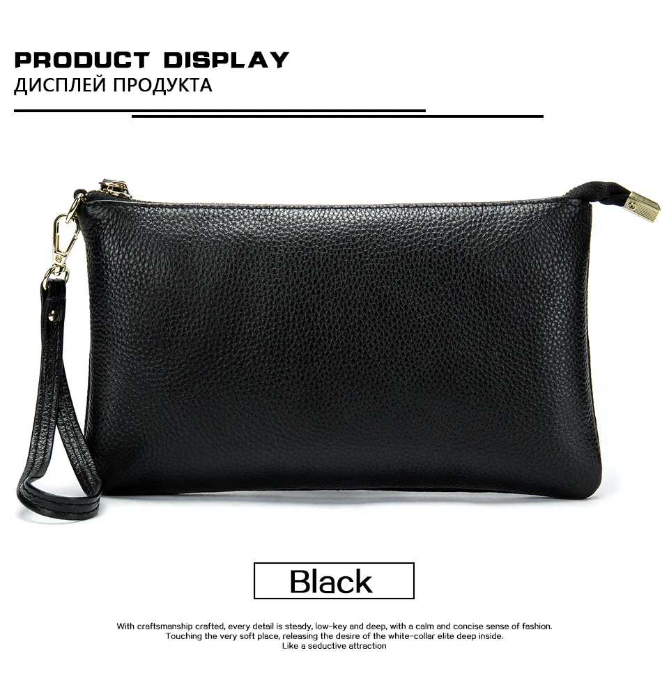 Wallet Female Card Holder Coin Purse Women Genuine Leather Long Wallet for Credit Cards Bag Purses for Women Shoulder Bags 7