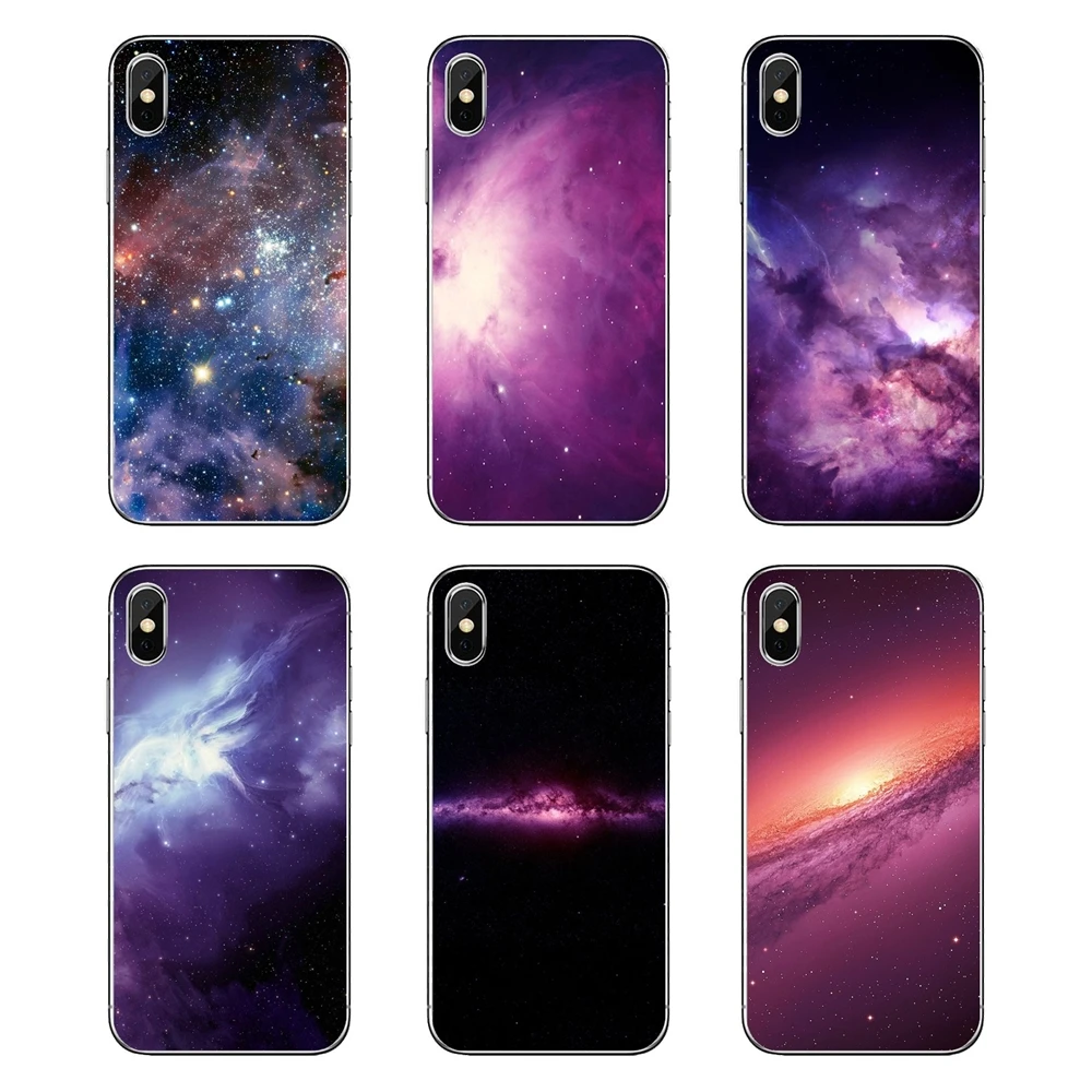 Purple Space Star Iphone 4 Wallpapers Silicone Phone Bag Case For Samsung Galaxy A5 A6 A7 A8 A9 J4 J5 J7 J8 2017 2018 Plus Prime | Мобильные