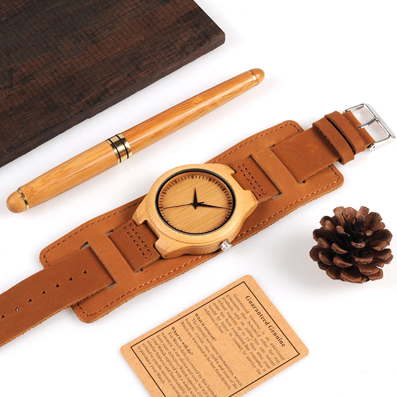 bamboo leather watch (13)