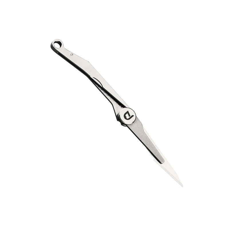 EDC Falcon нож из титанового сплава, складной нож для самозащиты, хирургическое лезвие, портативный мини-нож для выживания - Цвет: Серебристый