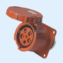 125A 3 P N E 5 pin 220-380 В/240-415 В IP67 345 Трехфазная система водонепроницаемые промышленные скрытого монтажа разъем