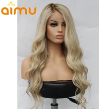 Серый парик объемная волна парик цветные человеческие волосы парики европейские кружевные передние человеческие волосы блонд парик Aimu remy волосы