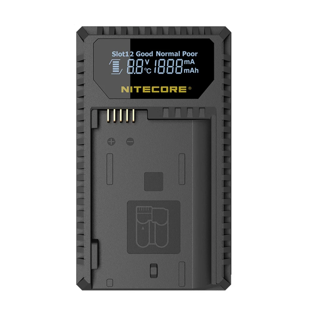 Nitecore UNK1 цифровое USB зарядное устройство для аккумулятора Nikon EN EL14 EL14a D750 D810 D610 D7100
