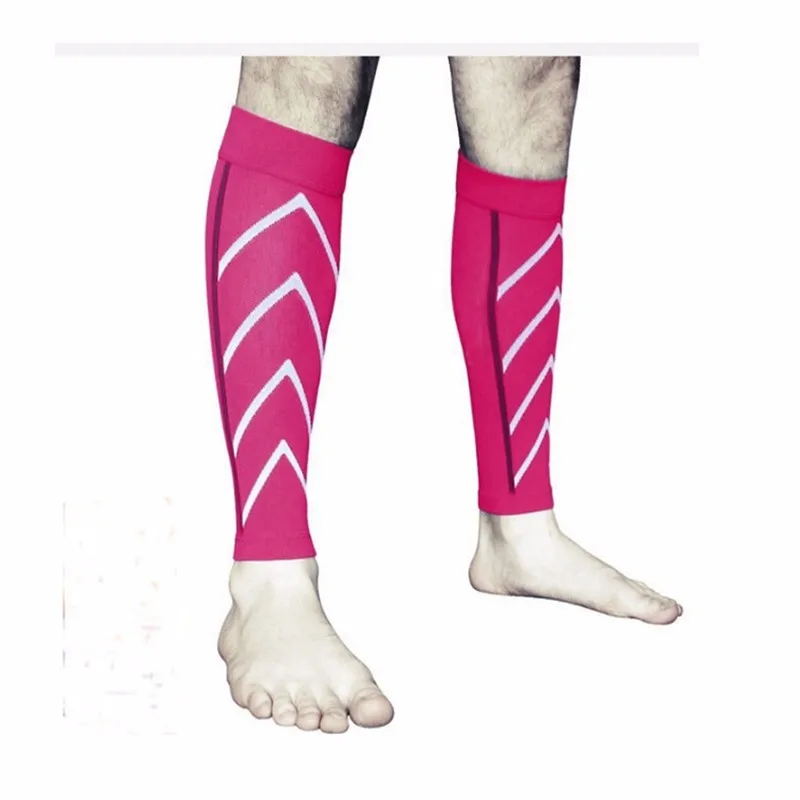 1 шт. новая хлопковая нейлоновая поддержка икр рукав для ног Светоотражающие гетры для ночного бега футбольная баскетбольная защитная