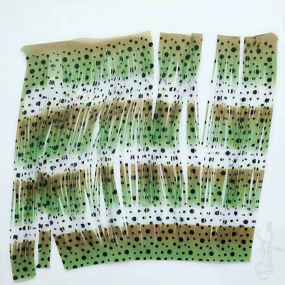 

Fishing Lure Silicone Skirt Layers,Silicone Skirt Material for Tackle Craft, DIY Spinner, Rubber Jigs, Buzzbait--7