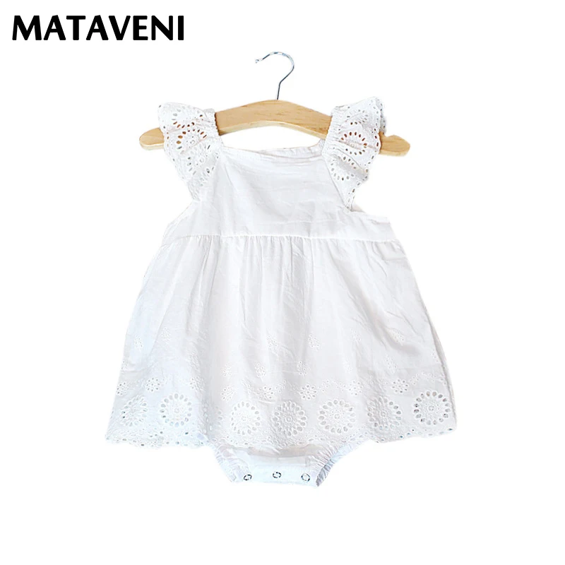 Mataveni хлопок для маленьких девочек боди одноцветное Младенческая малышей