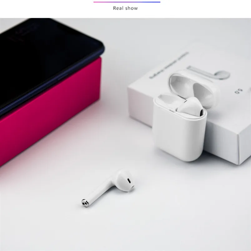 Миниатюрные беспроводные Bluetooth наушники i9s TWS стереонаушники вкладыши гарнитура