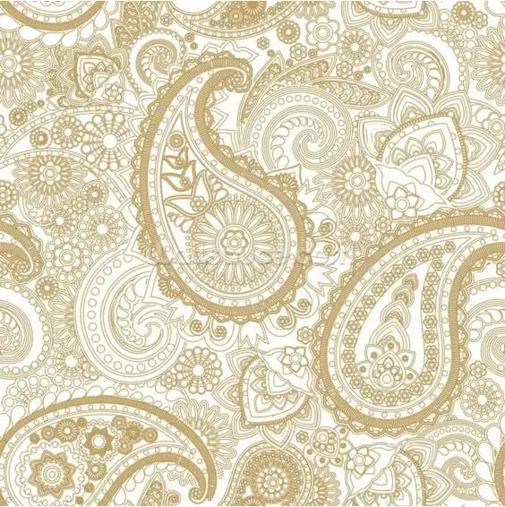 Us 1476 63 Offcustom Retro Wallpaperpaisley3d Wallpaper Pattern Wallpaper For The Living Room Bedroom Kitchen Background Embossed Wallpaper In