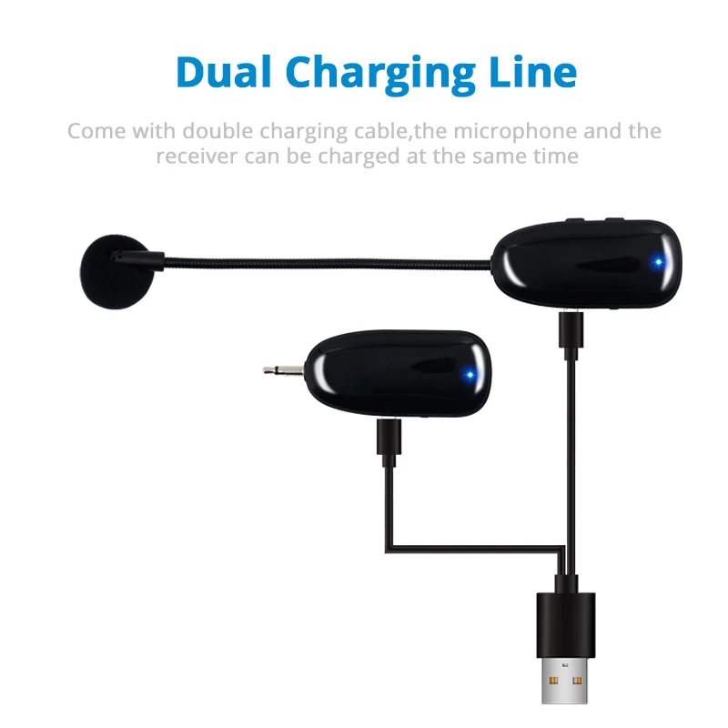  Professional Mini 2.4G Wireless Microphone Systems Speech Headset Megaphone Mic For Computer PC Lou - 32792755790