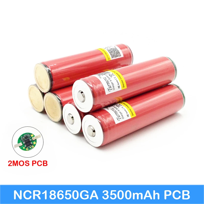 Оригинальный 18650 ga 3500mah для sanyo ncr18650ga Защищенный фонарика внешний аккумулятор Turmera