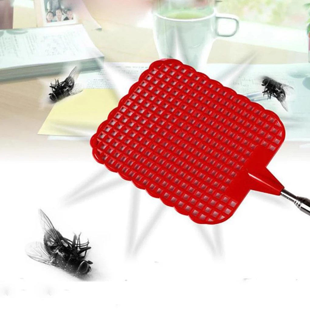 Hot Stainless Steel Retractable Bug Mosquito Insect Fly Killer Swatter Bat Racket Flapper Flyflap Flytrap Catcher