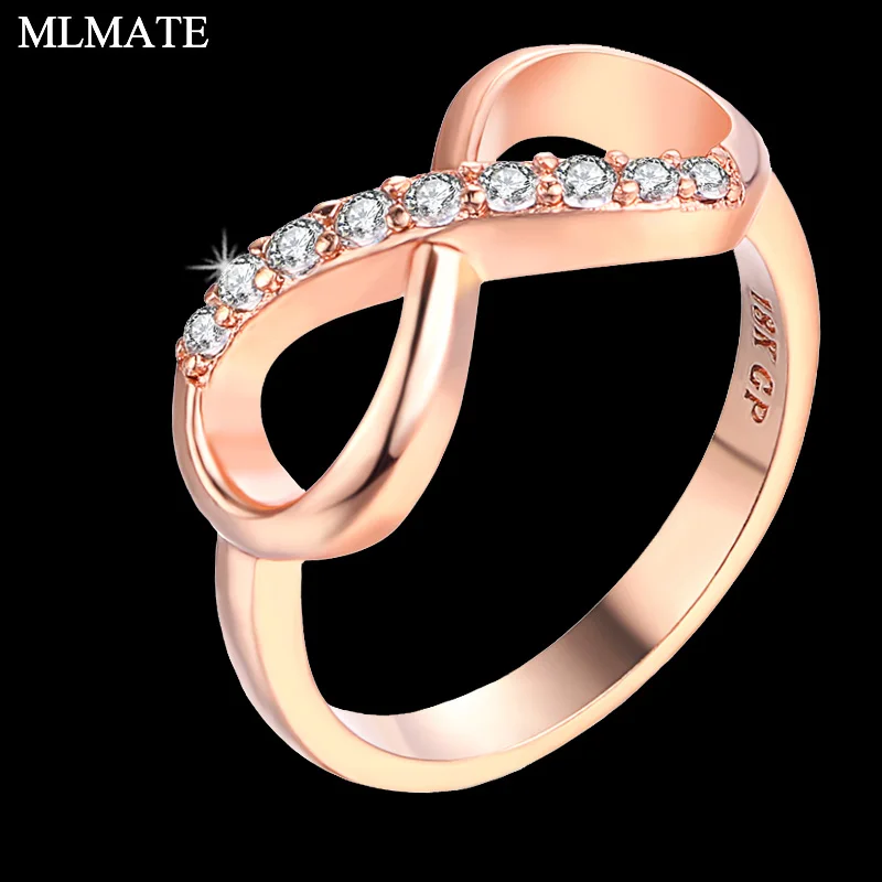 

Infinity Ring Eternity Crystal Ring Charms Best Friend Gift Endless Love Symbol Fashion Rings for Women Jewelry Wholesale