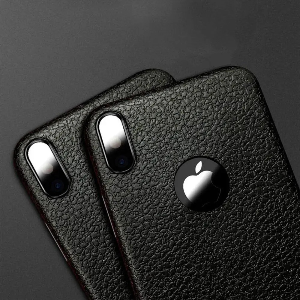 Деловой кожаный чехол для телефона iPhone 7 8 Plus XR XS MAX XS X зернистая текстура личи для iPhone 6 6s SE Мягкий Роскошный винтажный Чехол