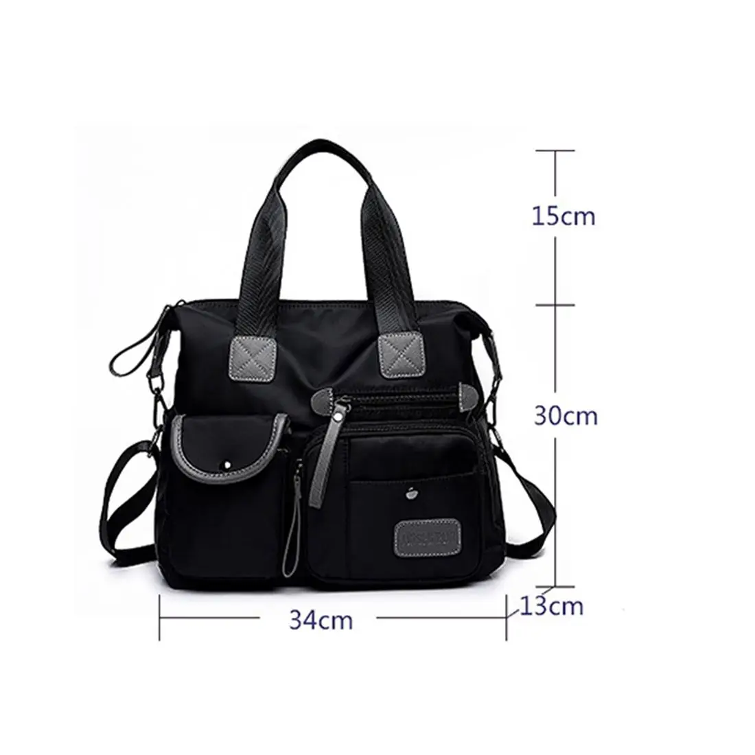 FGGS New Ladies Fashion Waterproof Oxford Tote Bag Casual Nylon Shoulder Bag Mummy Bag Large Capacity Canvas Bag