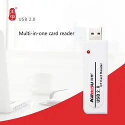 Кавау C201 USB 2,0 Card Reader Max Поддержка 64 ГБ карта адаптер с слот для карт памяти CF устройство чтения карт памяти для компьютера