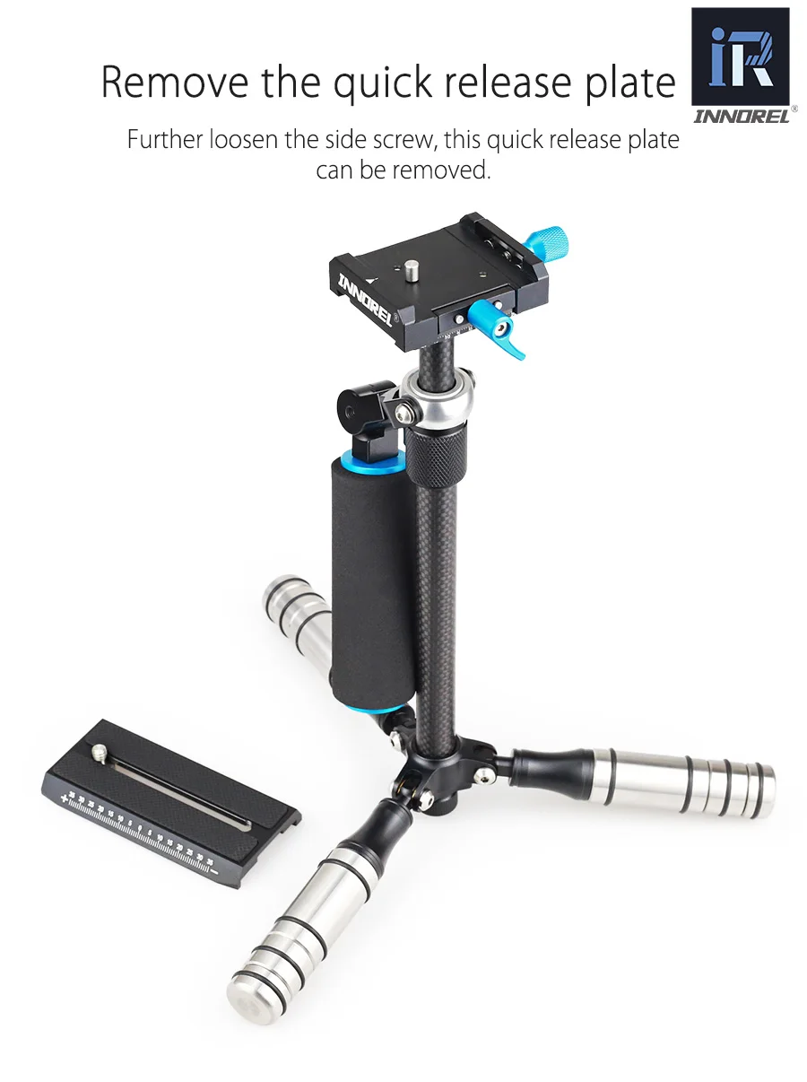 SP Мини Ручной Стабилизатор светильник вес углеродное волокно steadicam для DSLR видео камера DV светильник устойчивый cam высокое качество сборки