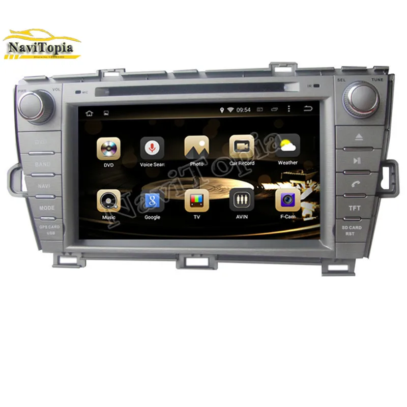 Perfect NAVITOPIA 4G RAM 32G ROM Octa Core Android 9.0 Car DVD Player GPS Navigation for Toyota Prius left driving 2009 2010 2011- 1