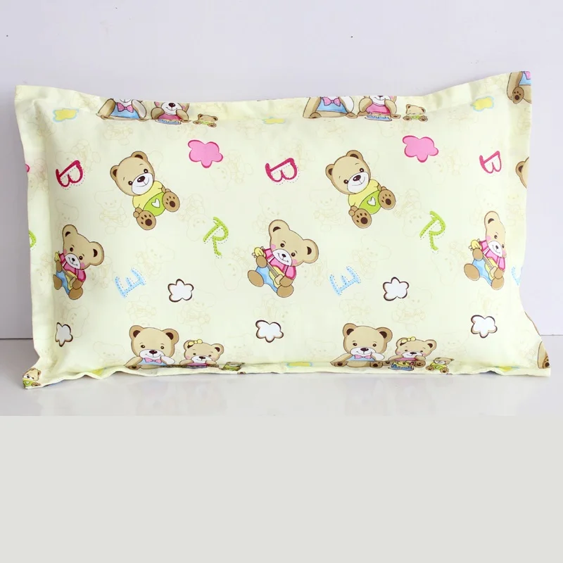 Милый мультяшный детский чехол для подушки 30x50 см, мягкий хлопковый чехол для подушки для новорожденных, 1 шт., чехол для подушки с принтом для младенцев - Цвет: 1 pc pillowcase F