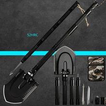 Military Version Multi-function Engineering Shovel Outdoor Garden Fishing Tools Wilderness Survival Equipment with a Free Bag