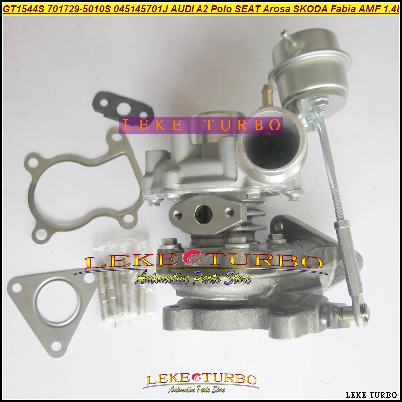 GT1544S 701729 701729-5010S 045145701J Turbo For AUDI A2 For VW Polo Lupo For SEAT Arosa Cordoba For SKODA Fabia 99-05 AMF 1.4L (4)