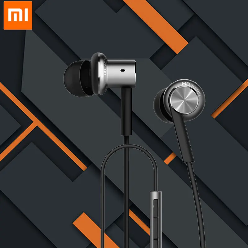 Lowest Price Original Xiaomi Piston Earphone Mi Hybrid Piston Pro In-Ear Stereo Earphones With Mic Headset For iPhone Samsung Xiaomi Mi 3 MP3