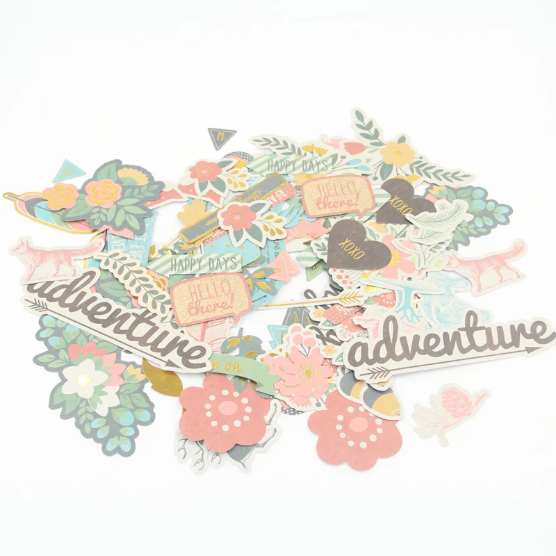 

144pcs Colorful Cardstock Die Cuts for Scrapbooking/Card Making/Journaling Project DIY